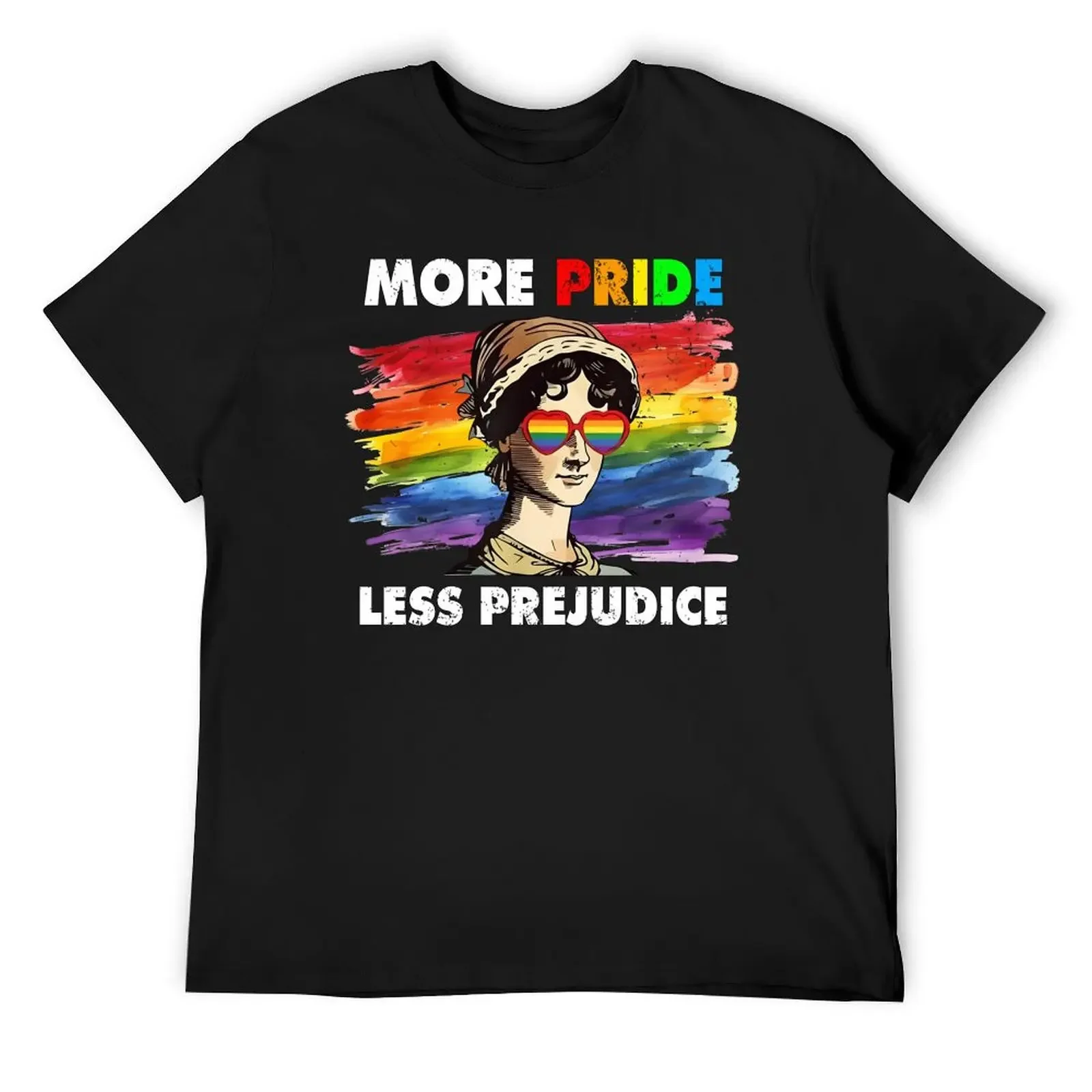 More Pride Less Prejudice T-Shirt graphic shirts Aesthetic clothing vintage anime shirt tops mens fashion