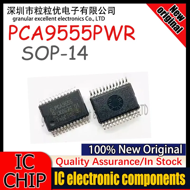 1pcs New Original  PCA9555PW TSSOP24 PCA9555 TSSOP PCA9555PWR TSSOP-24 in stock IC Chip