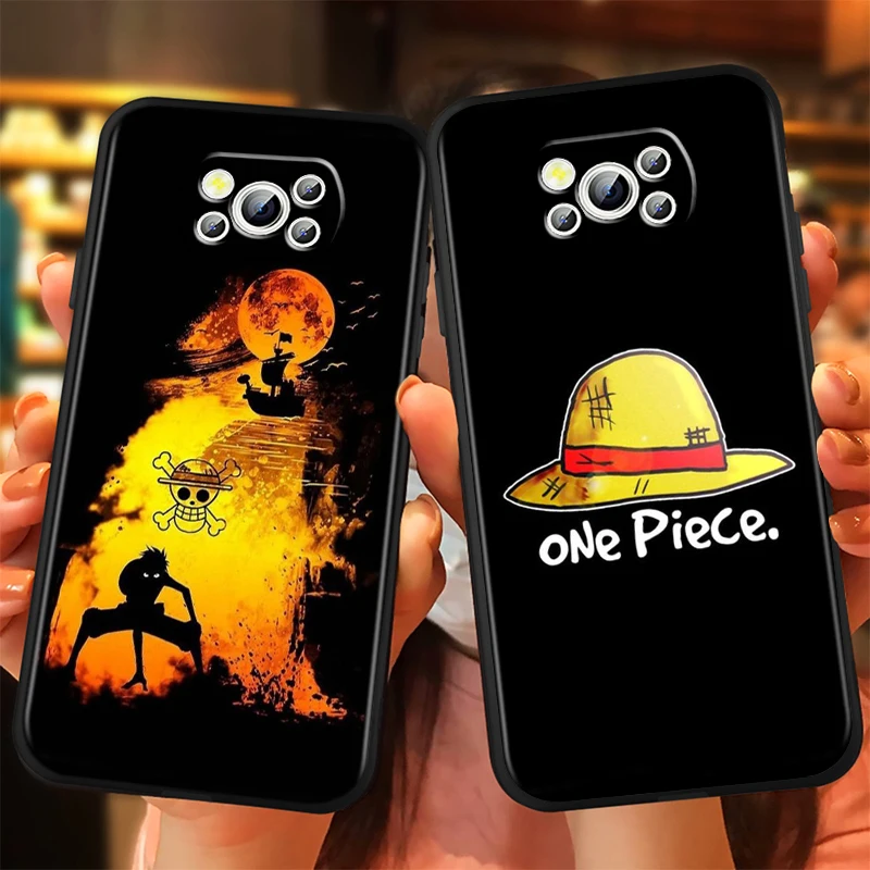 

Trend One Piece Anime Luffy For Xiaomi Mi Poco F5 F4 F3 X6 X5 X4 X3 M6 M5 M5S M4 M3 C65 Pro GT NFC 5G Black Cover Phone Case