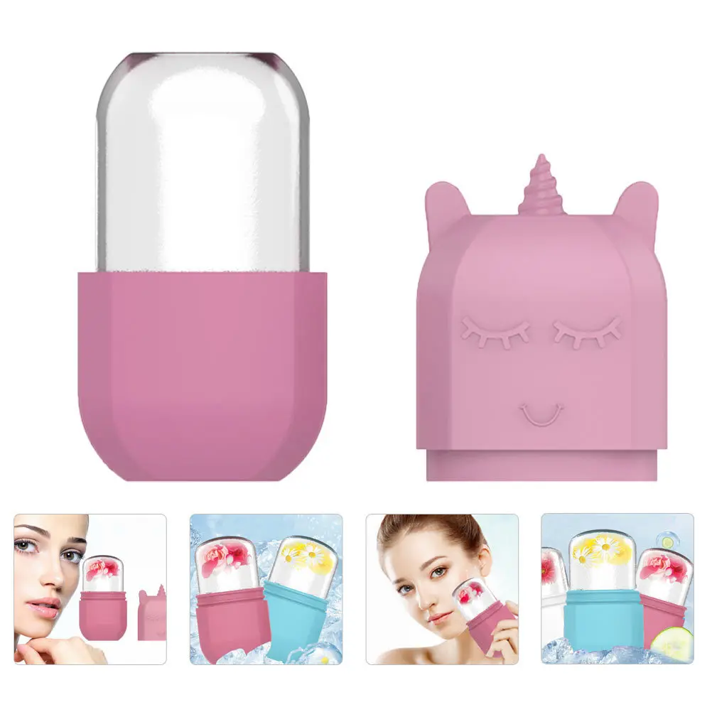قالب يونيكورن صغير من السيليكون للوجه لشد البشرة وتقليل المسام ومدلك الوجه أداة تجميل للنساء #4