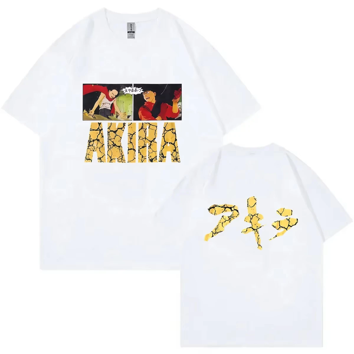 2026 Hot Sale Anime AKIRA Manga Graphic T-shirt Y2K Unisex Fashion Trendy T-shirt Hip Hop Streetwear Oversized Casual T-shirt