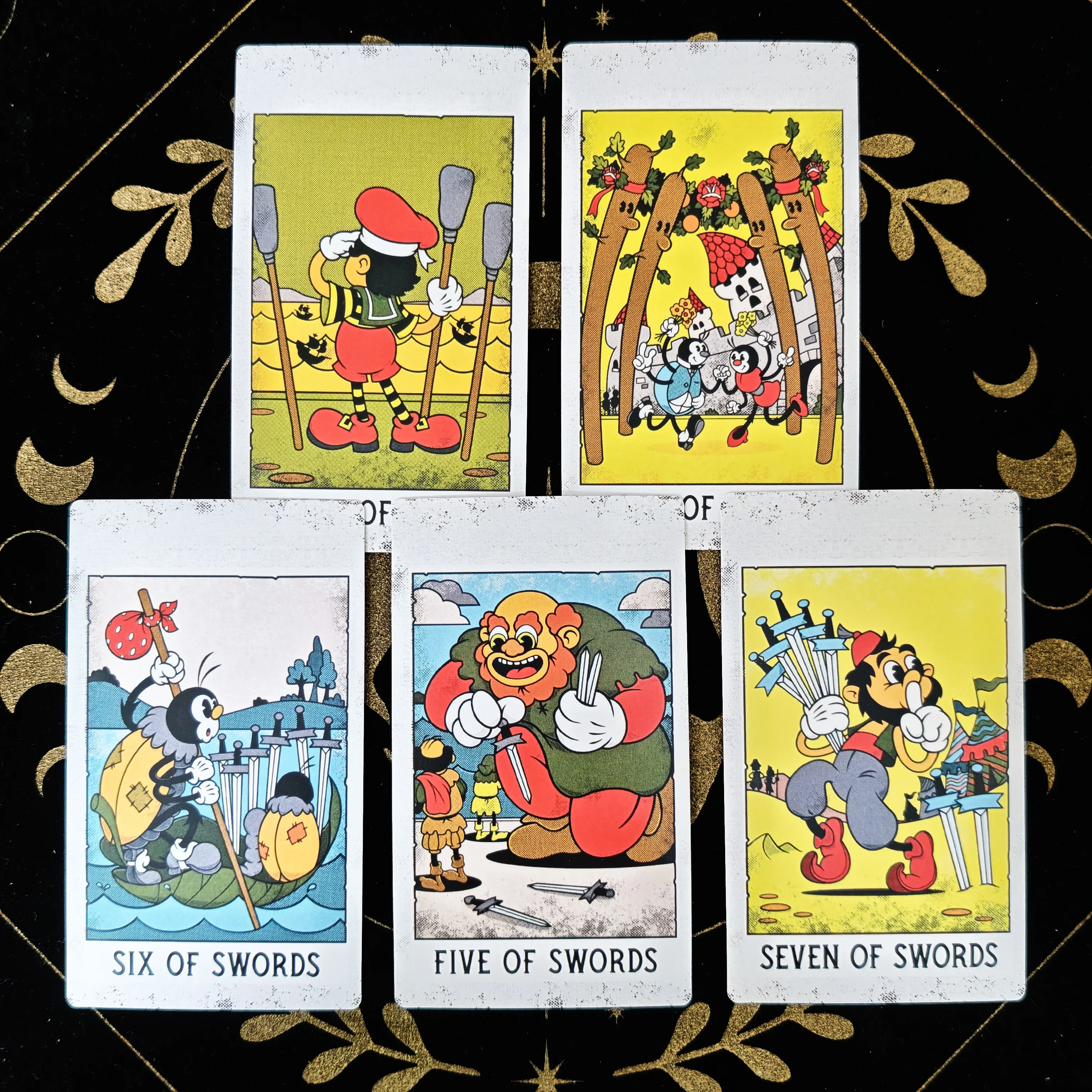 12x7 سنتيمتر الغامضة Medleys خمر الكرتون بطاقات التارو A 78 أوراكل الإنجليزية رؤى العرافة طبعة بوراد لعب الألعاب #6