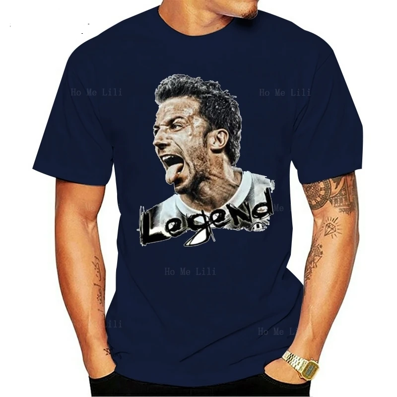 T-Shirt Del Piero Legend 2023 Custom Top Men'S Fashion Short Sleeves Cotton Clothing