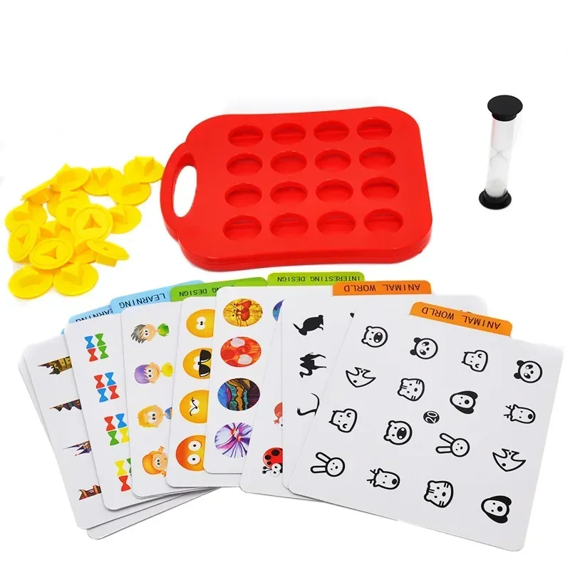 [Funny] Children Memory Training Matching Pair Game Early Education Interactive Toy family Parent Child Link Up Chess Puzzle Toy