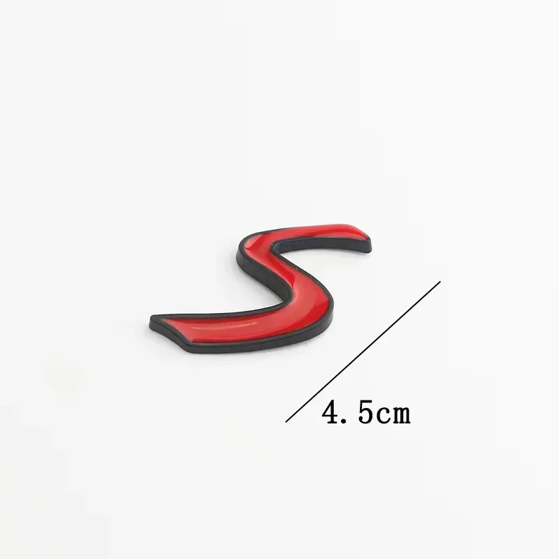 Naklejka 3D Metal Red Mini Cooper S Emblemat Naklejka do Mini R50 R52 R53 R56 R57 R58 F55 F56 Akcesoria do stylizacji samochodów