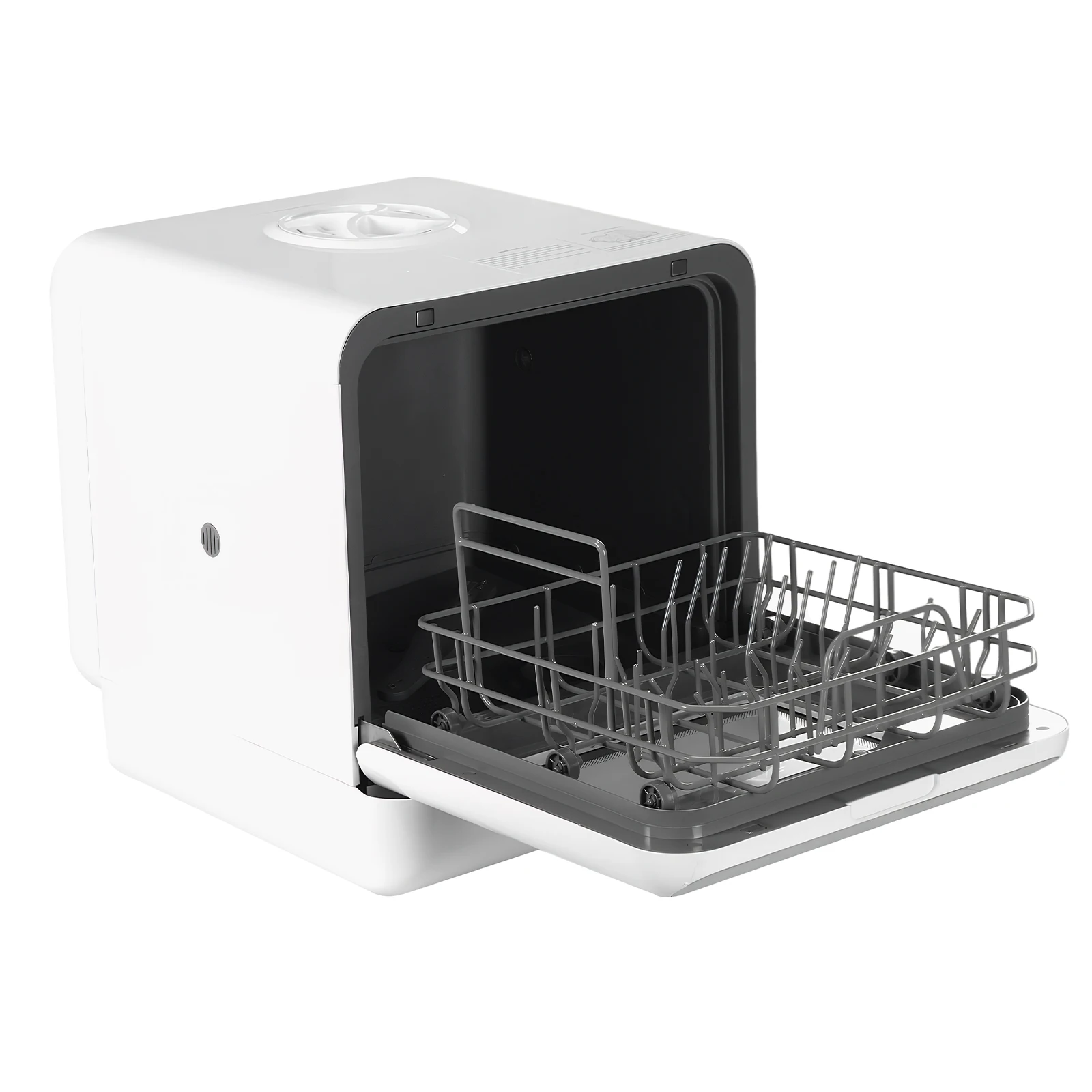 Tragbarer Geschirrspüler mit 6L Eingebautem Wassertank Automatischer Geschirrspüler 360 ° Doppelsprühfunktion mit Hochtemperatur- und Lufttrocknungsfunktion für Wohnungen