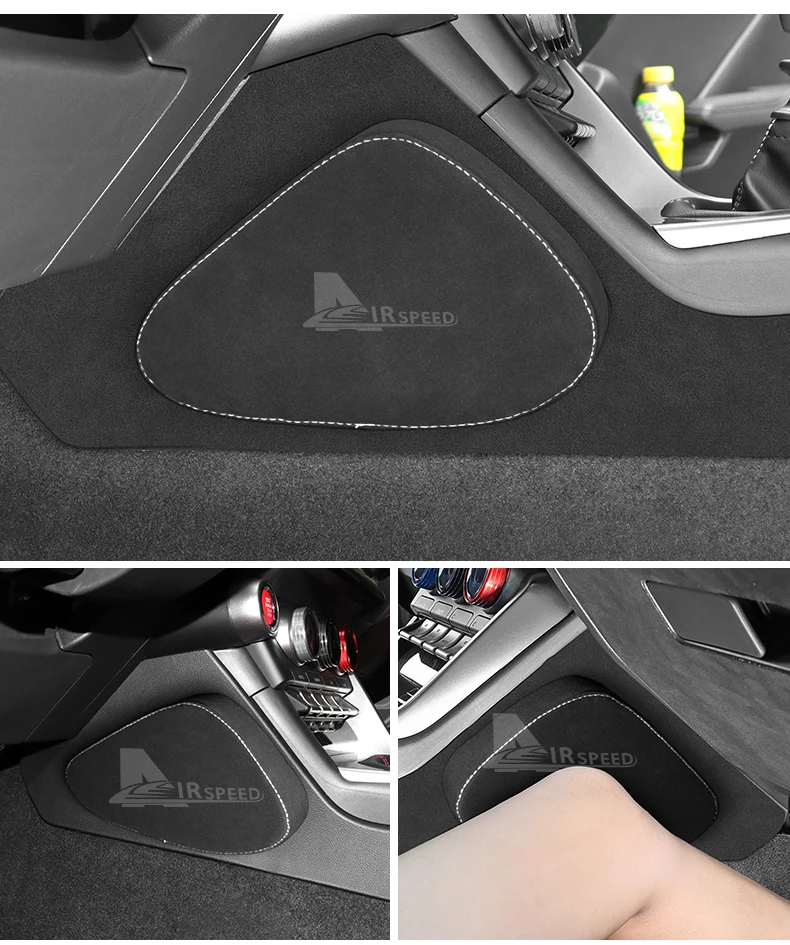 Italienisches Premium-Wildleder für Toyota GR86 Subaru BRZ 2022 2023 2024 2025 2026 Armlehnenkissen Auto-Mittelkissen Polsterung Automobil – Detail 12