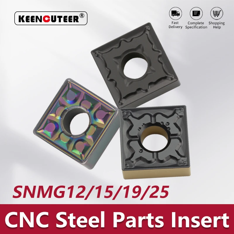 Inserção de Carboneto Snmg para Mclnr Snmg12 15 19 25 Yz6030 Jc800 Yz5010 Ferramenta de Torneamento Externo Cortador Torno Cnc