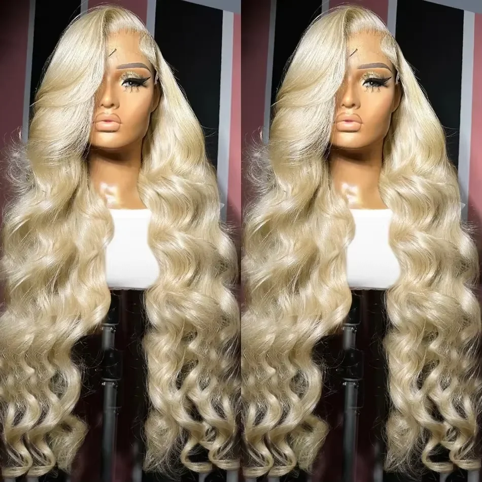 

613 Blonde Body Wave Hair Wig Pre Plucked 22-42 Inch 100% Human Hair Wig 13x4 13x6 HD Lace Frontal Wigs 250 300 Density