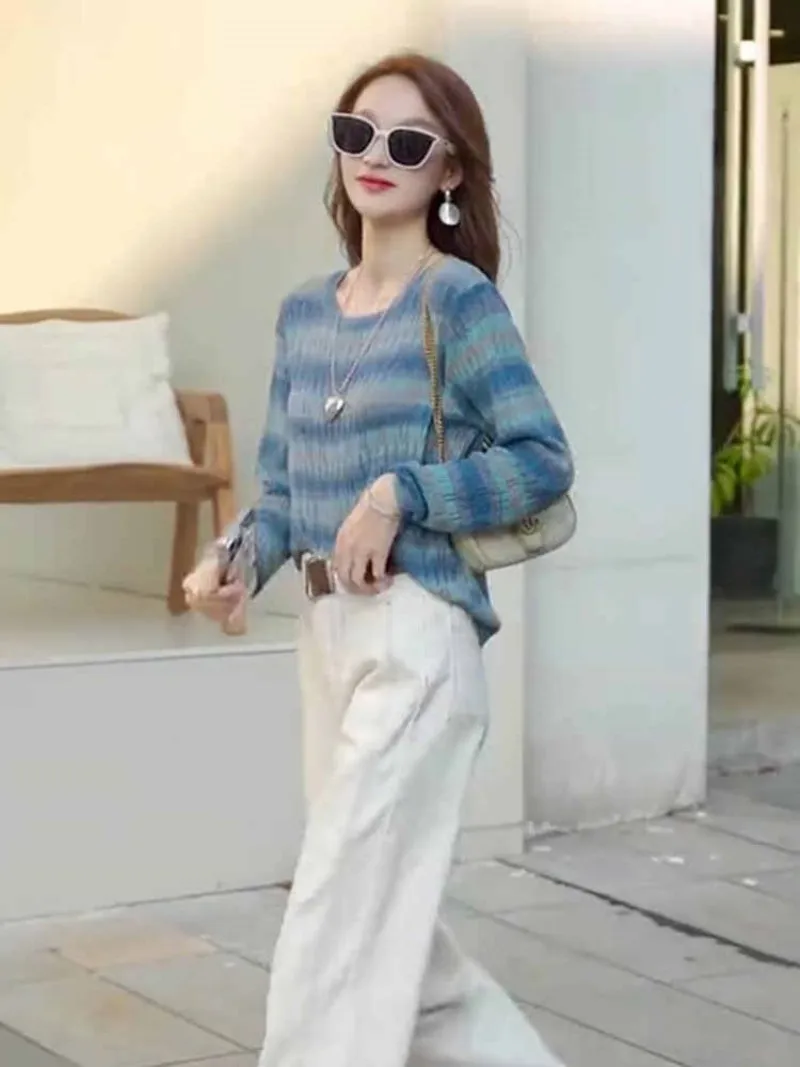 

Pullovers Womens Knitted Top Autumn Polished Pristine Perfect Flawless Immaculate Spotless Winter Systematic Methodical Orderly