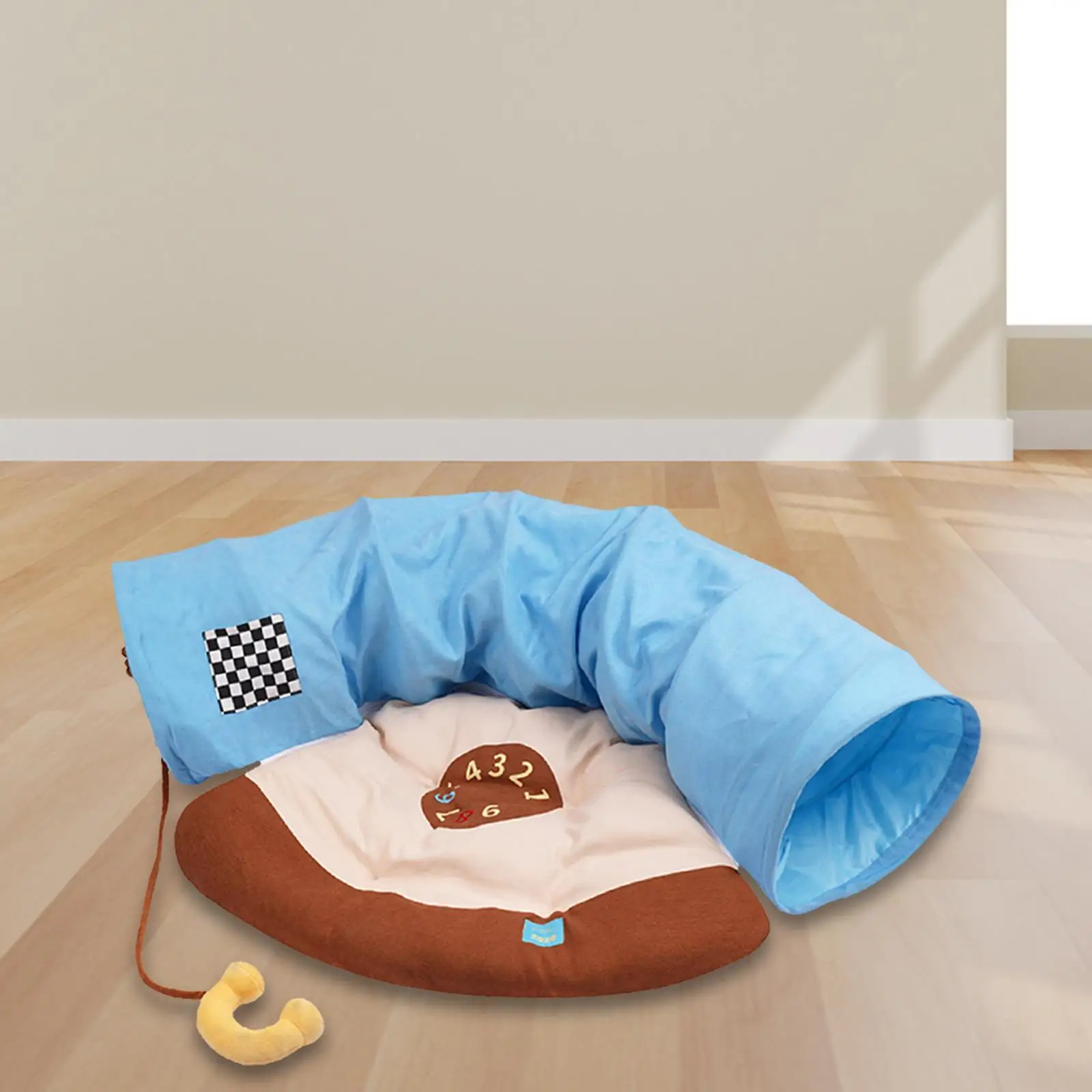 

2 in 1 Cat Bed Play Tunnel Kitty Training Interactive Kitten Tunnel Top Pet Tunnel for Hamster Rabbit Pets Outdoor Indoor Cats