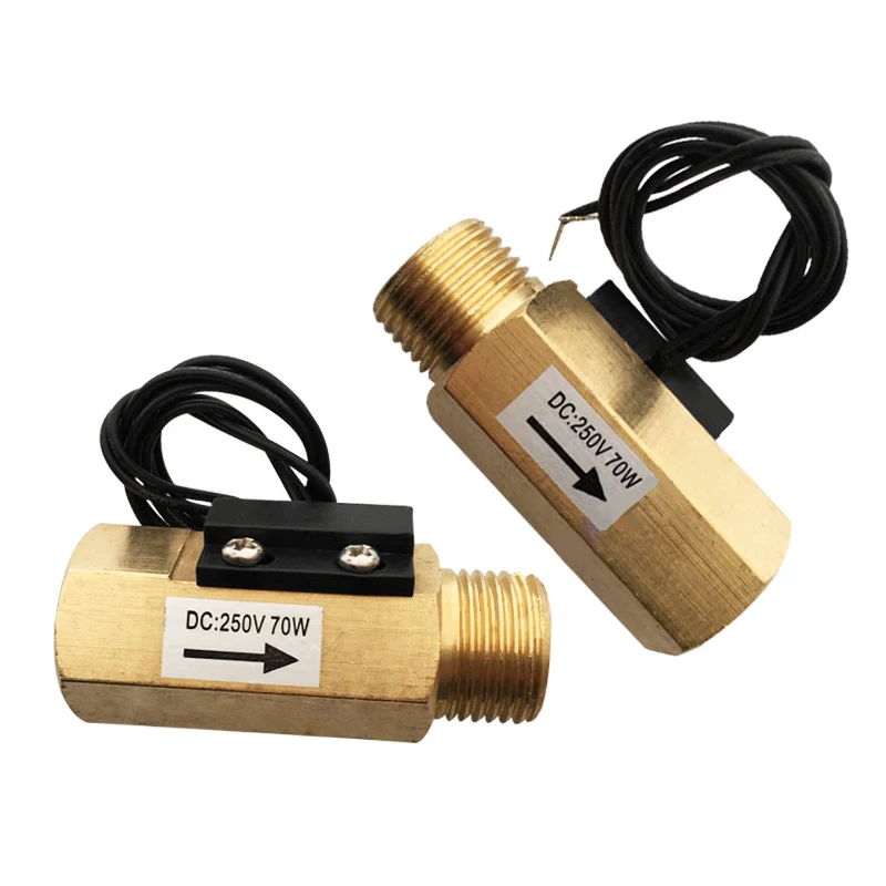 Water Flow Switch Flow Sensor Female and Male Threaded Magnetic Water Flow Sensing Signal Switch 1/2\