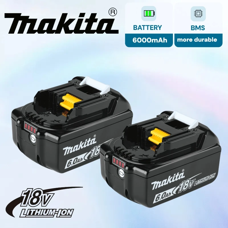 

Original Makita battery, 18V 5.0Ah/6.0Ah battery, power tool DTW700 DDF487 DGA404 DTD173 18V Rechargeable lithium battery