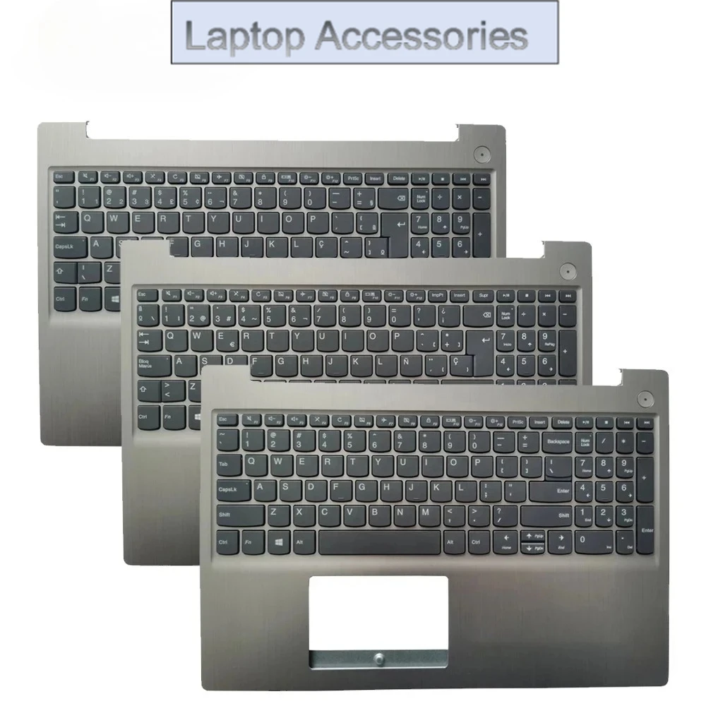

Костюм клавиатуры с упором для рук для Lenovo IdeaPad 15s Iml 3 15ADA05 15ARE05 2020, верхняя крышка ноутбука, США, Великобритания, SP BR FR RU`