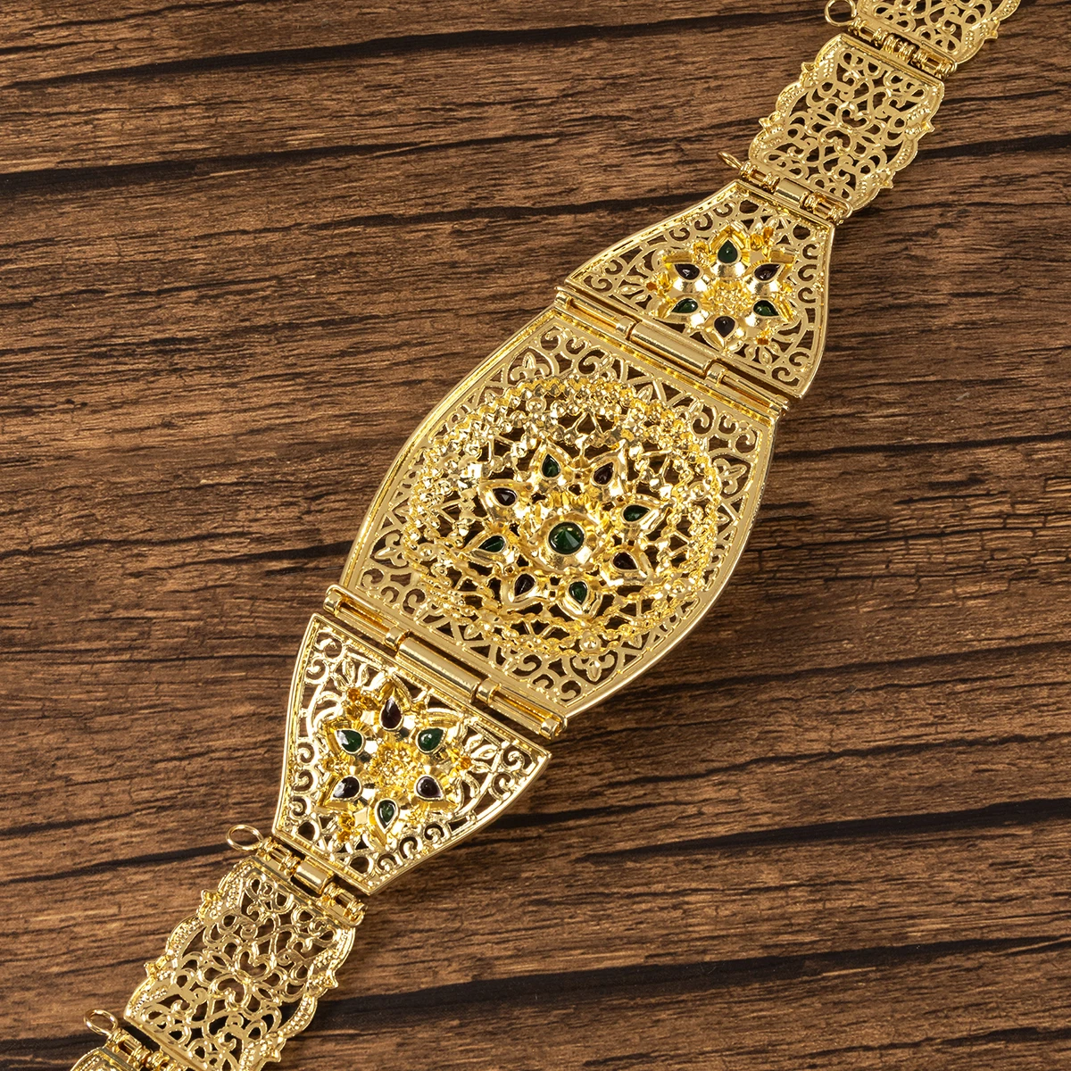Luxury Vintage Metal Caucasian Ethnic Style Women'S Body Jewelry Length Adjustable Wedding Dress Waist Chain Arabian Bridal Belt image 4