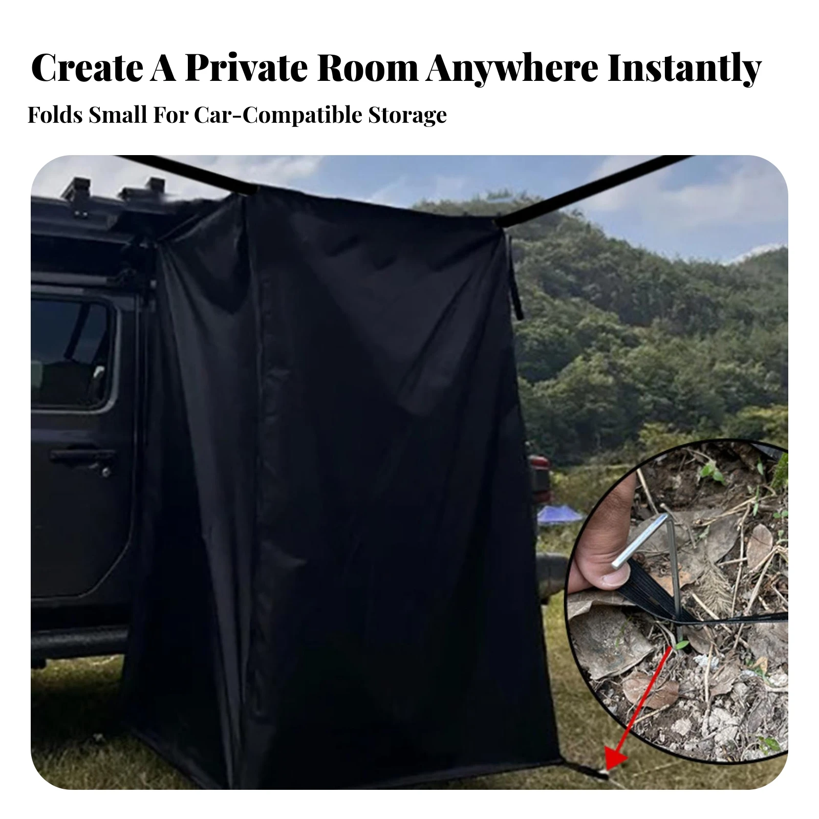 Privacy Shower Tent Spacious Oxford Cloth Shower Tent Portable Privacy Enclosure Quick-Deploy Outdoor Shelter Instant Setup