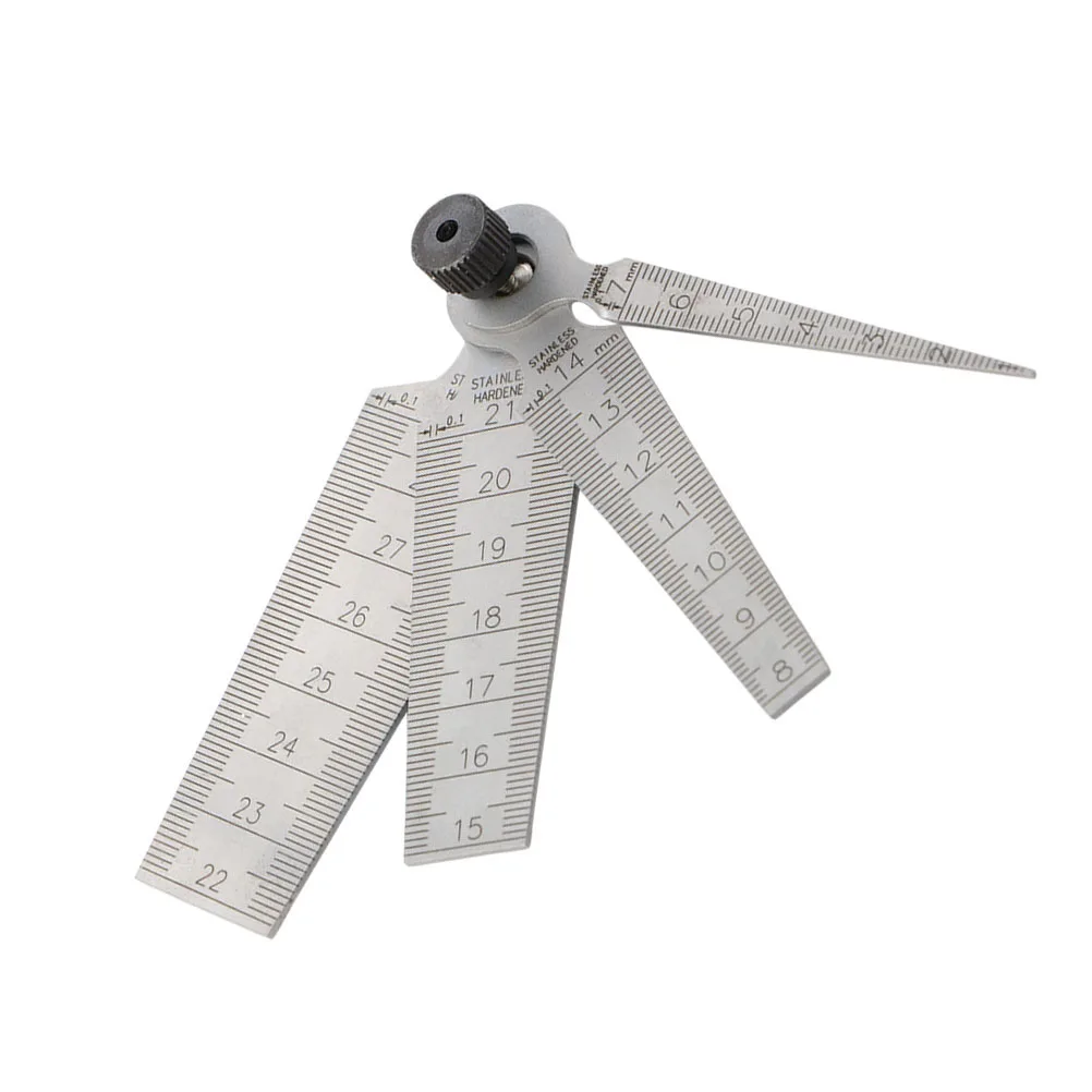 4 قطعة الفولاذ المقاوم للصدأ مدبب غيج حاكم أداة قياس الدقة ل أسطواني تتحمل غير قابل للصدأ مقياس المحسس العملي تفتق