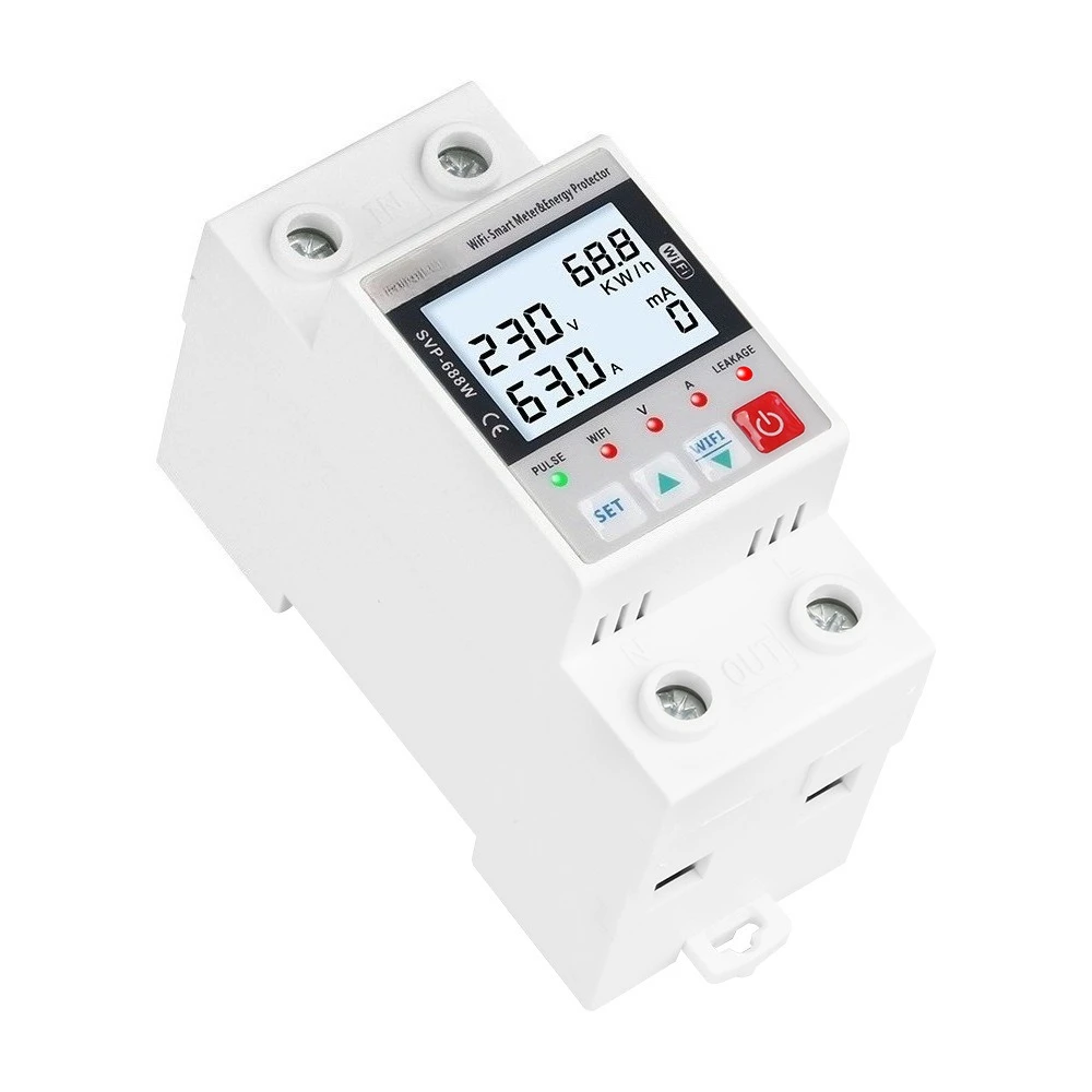 WIFI Remote Control Over Voltage Limit Viewership of Leakage Over Temperature Protection Reclosing Power Supply Protector