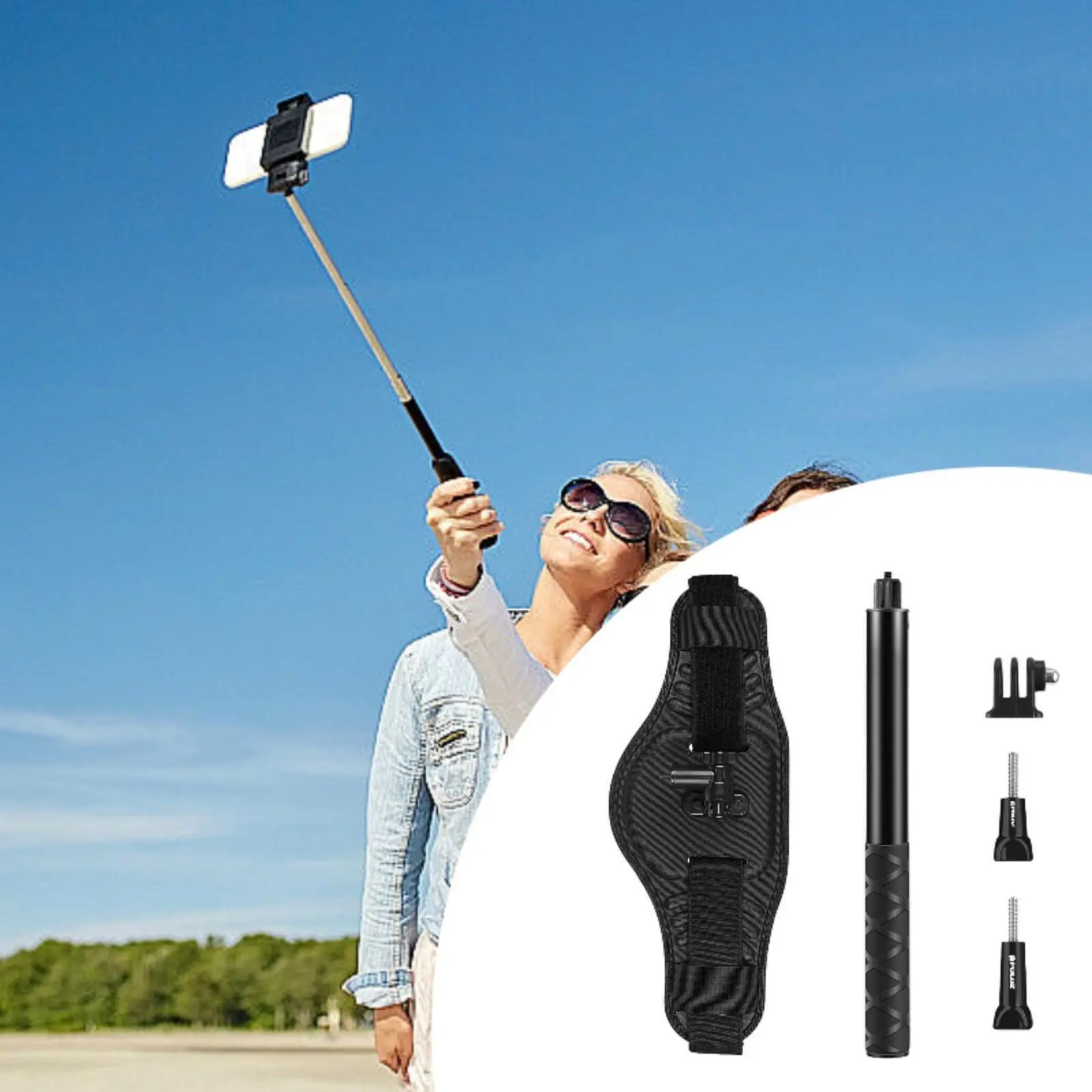 

Портативный регулируемый поясной ремень для камеры для бега, занятий спортом