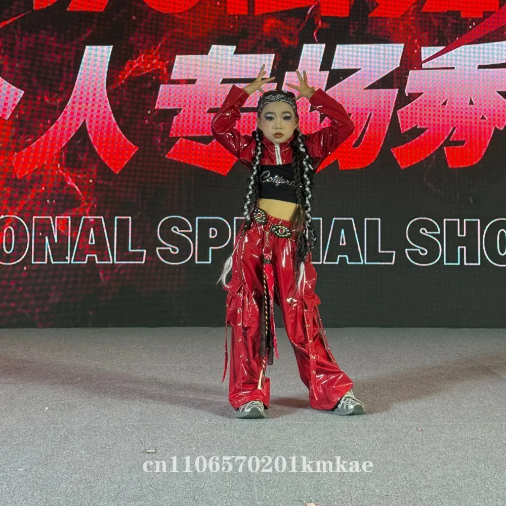 New Yellow Jazz Dance Costume Girl Kpop Performance Clothes Glossy Top Shuffle Pants Model Catwalk Show Stage Outfit Streetwear