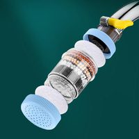 360 Degree Rotation Water Saving Bubbler 6 Layers Tap Purifier Universal Faucet Tap Filter Splashproof For Home Kitchen Bathroom