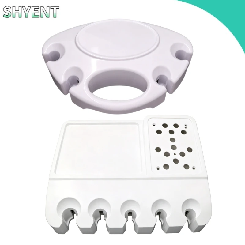 Dental Material Assistant Rack Box Plastic Hand Aid Rack Shell Oval Assistant Rack Box Dental Chair Accessories Without Base