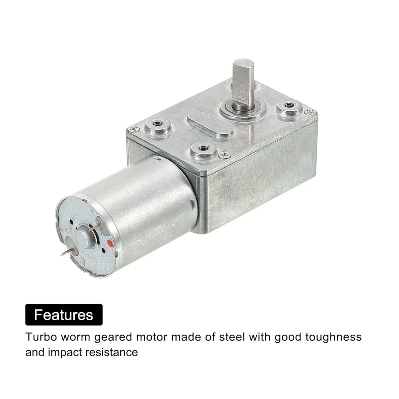 JGY370 تيار مستمر 6 فولت 12 فولت 24 فولت توربو دودة محرك معشق 6 مللي متر D رمح عزم دوران عالي صندوق التروس تخفيض المحرك الكهربائي #5