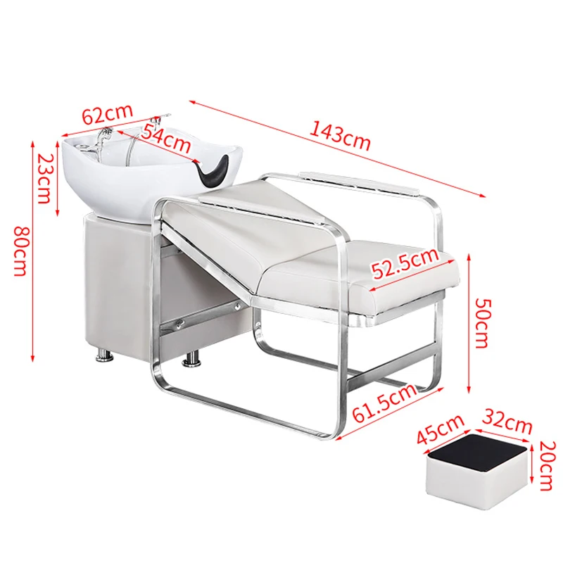 Creative Unique Elegant Space Saving Salon Chairs Aesthetic Luxury Shampoo Sedia Parrucchiere Professionale Salon Furniture