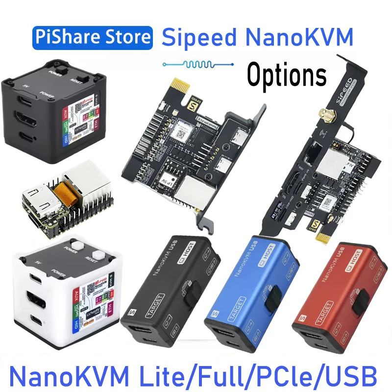 

Спеченные варианты версии NanoKVM NanoKVM-Lite / NanoKVM-FULL / NanoKVM-USB / NanoKVM-PCIe