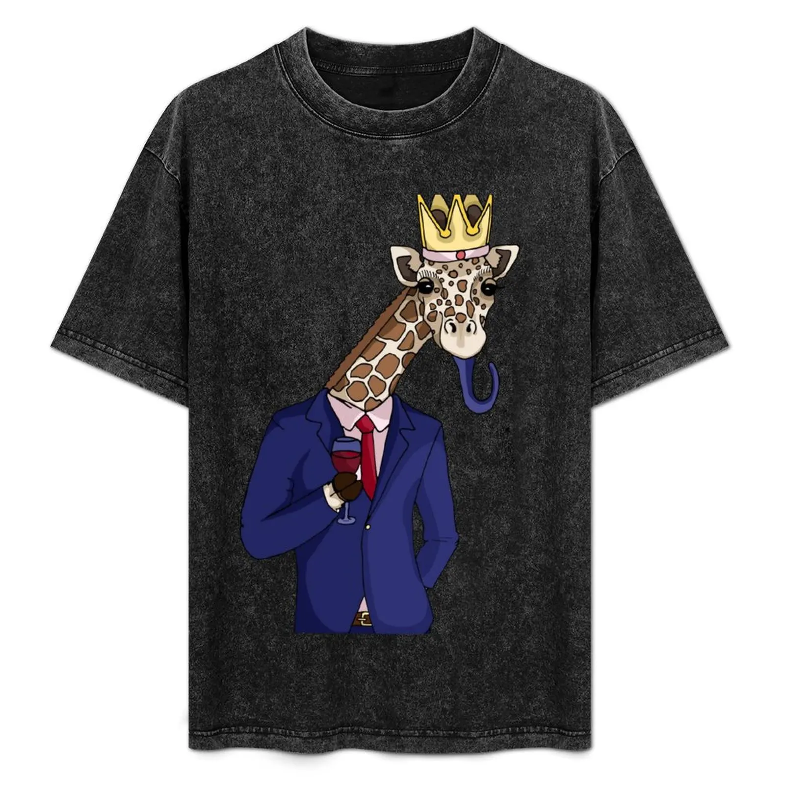 

Classy Giraffe T-Shirt Work Basic Short Sleeve Top