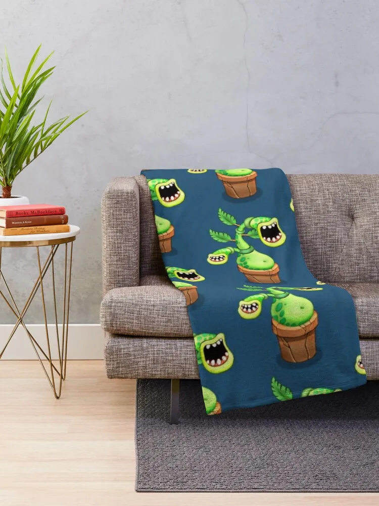 My Singing Monsters character Potbelly Throw Blanket for babies Tourist Beautifuls Blankets