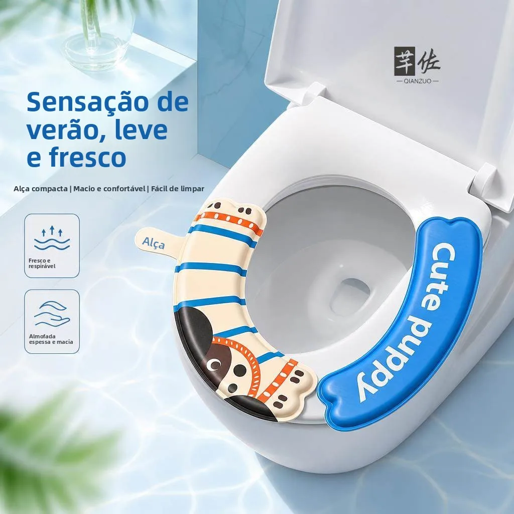 防水便座クッション夏クール感四季家庭用トイレマットeva無洗浄便座リング
