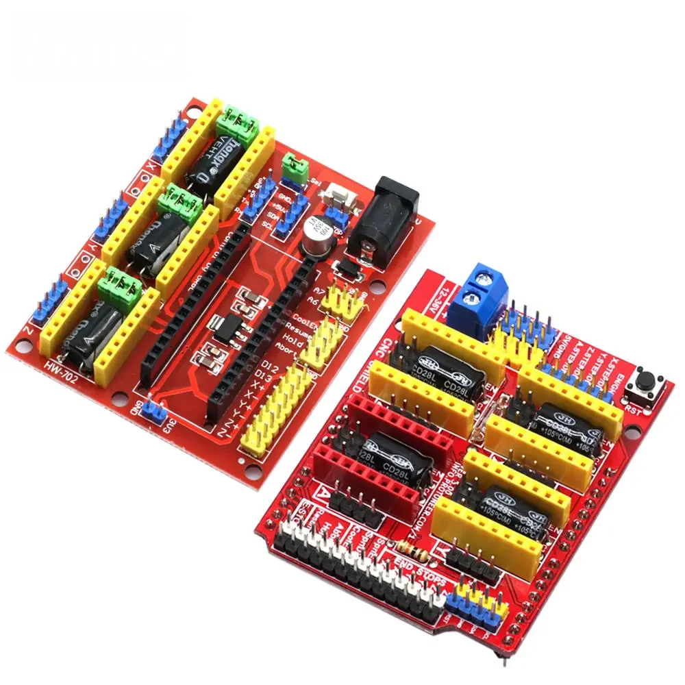 Multi-Purpose CNC Shield V3/V4 Board – A4988 Stepper Driver for DIY 3D Printers, Engraving Kits & Arduino Controllers