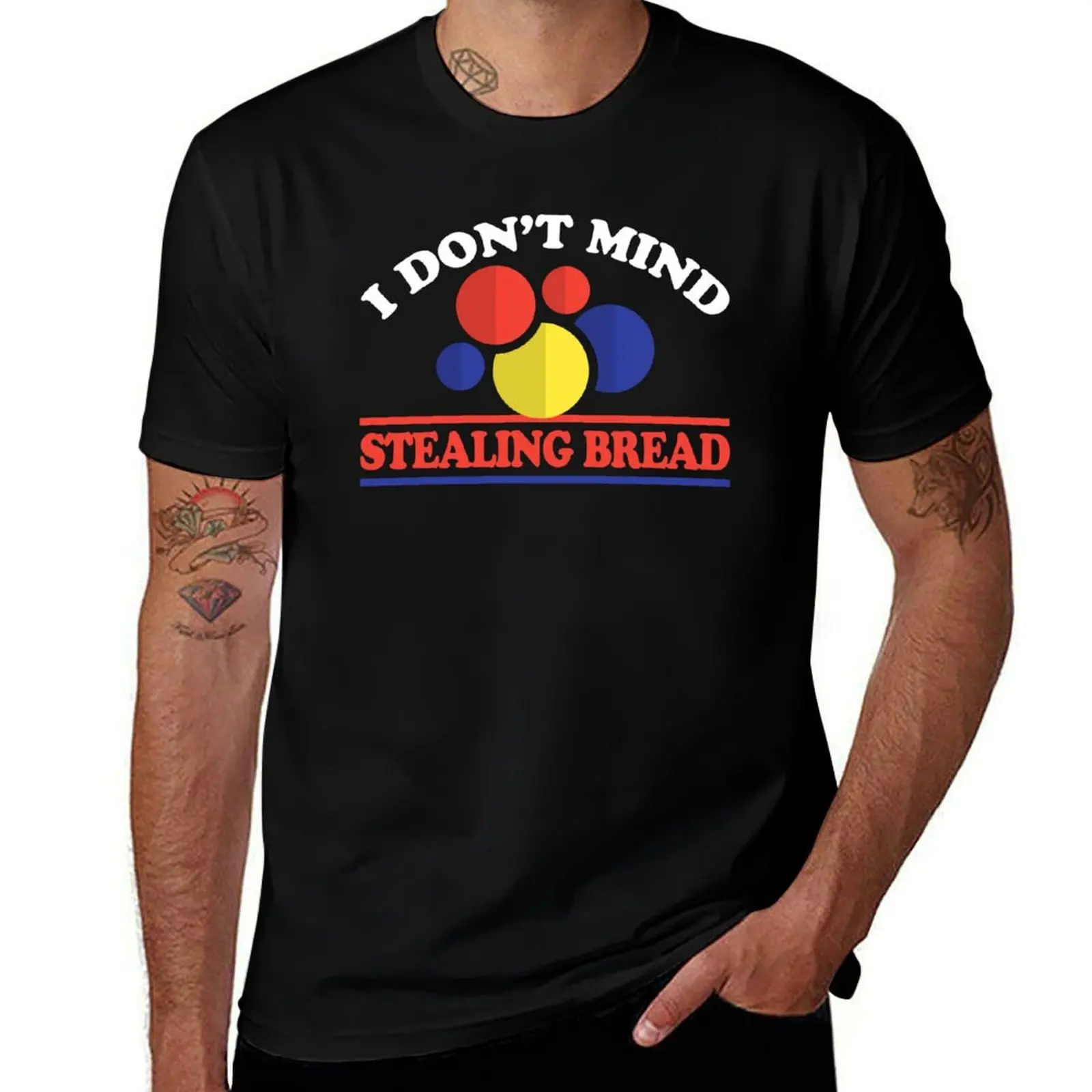 

Don’t Mind Stealing Bread, Funny Retro Parody Design T-Shirt Clothing hippie clothes man clothes luxury clothes men