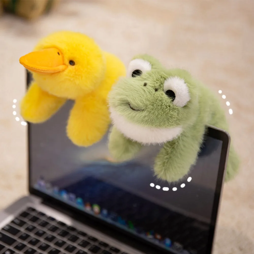 

Мягкая игрушка-лягушка, маленькая утка, корова, интересная лошадь, мультяшный креативный забавный подарок на день рождения с животными