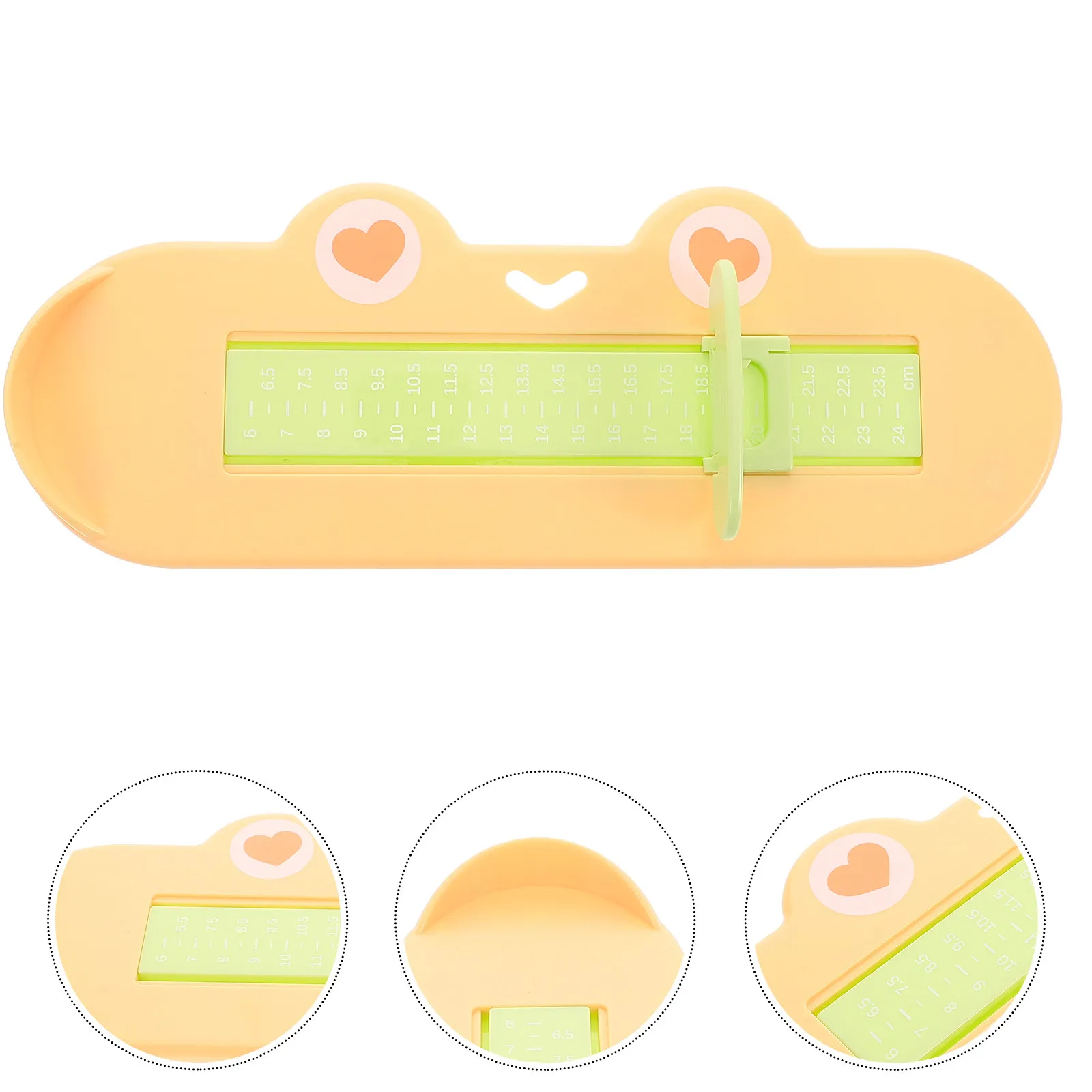 Foot Measurer Shoe Sizer Measuring Device Precision Foot Length Measure Gauge for Sneakers Sandals Boots Internal Shoe