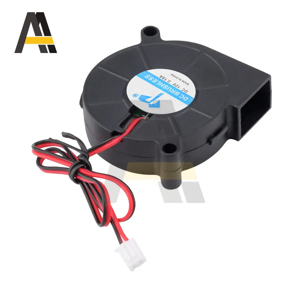 DC5015 Brushless Turbo DC Fan 5V 12V 24V Cooler Blower Part Silent Fan With XH2.54-2Pin For 3D Printer Accessories Extruder