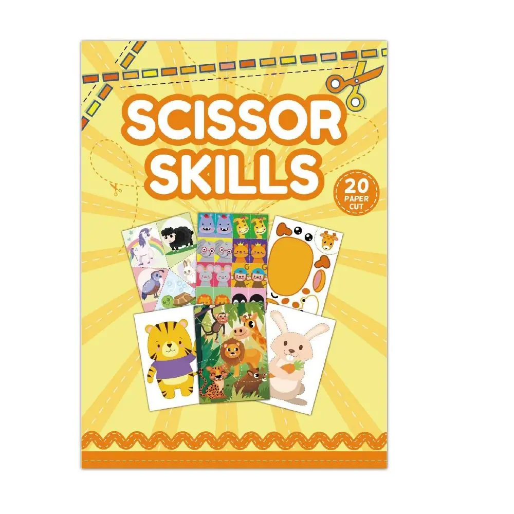 Papier Papier snijboek 3D Dierenpatroon Montessori Kleuterschool Puzzelpapier Educatieve Scrapbooking
