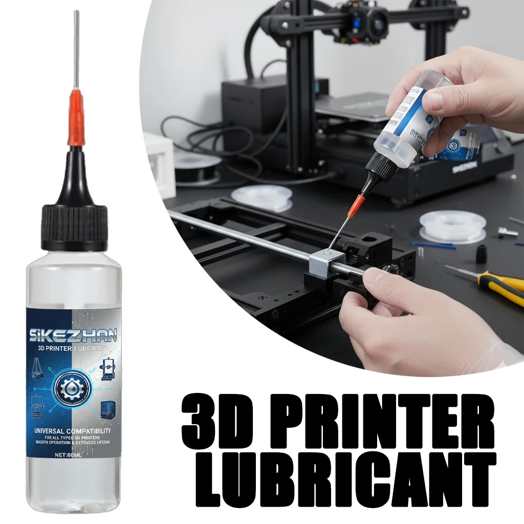 3D Printer Lubricating Oil – Precision Lubricant for Linear Rails, Screws and Bearings, Reduce Friction and Noise