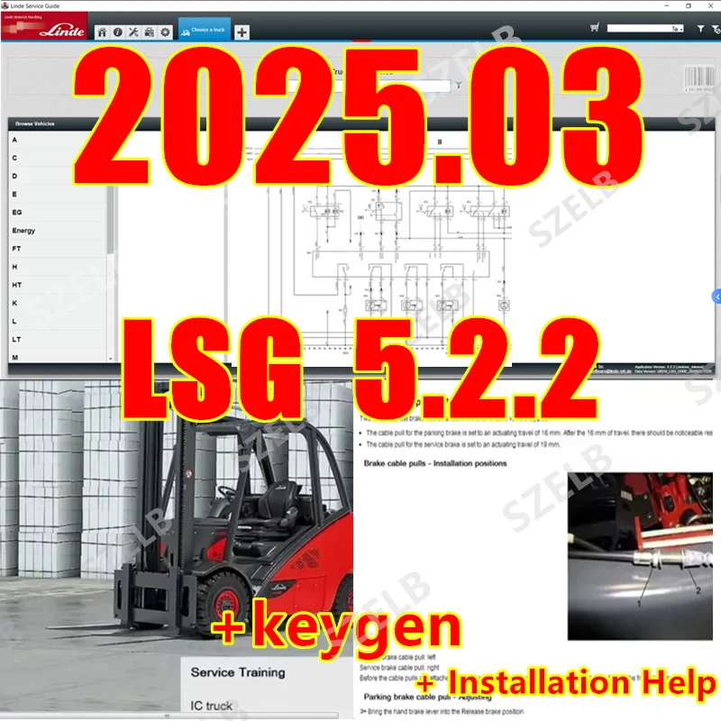 2025.03 LINDE SERVICE GUIDE LSG 5.2.2 Forklift Maintenance Service Manual +Unlimited installation+Installation Help