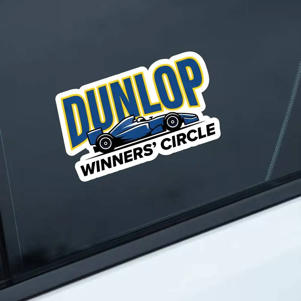 

For Dunlop Waterproof Stickers For Decorating Car Windows Motorcycles And Computers.