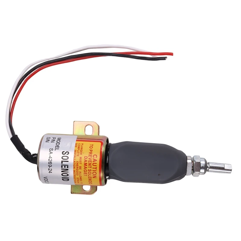 24V Fuel Stop Solenoid Fuel Shut Off Solenoid SA-4269-24 600-815-7550 For Komatsu PC60-7 PC75UU-3 PC78US-6 Excavator