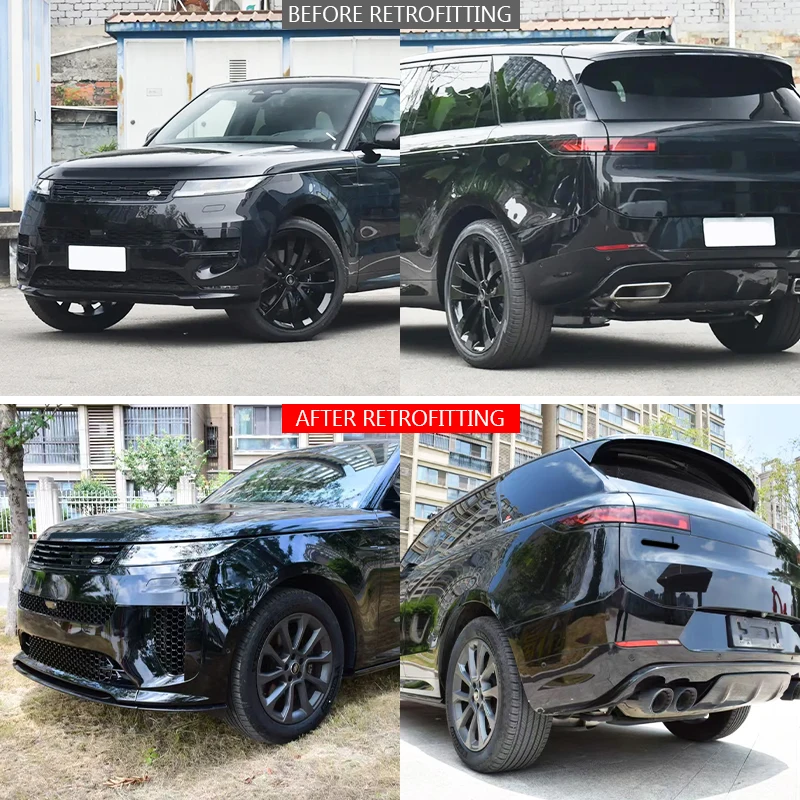 Car Modification Sport SVR Car Body Kit Front and Rear Bumper with New Fog Light Suitability for 2023-2025 Range Rover