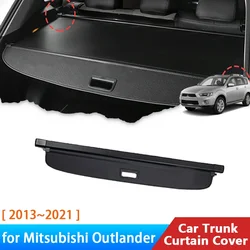 for Mitsubishi Outlander 3 III 2013~2021 Accessories Trunk Curtain Mat Luggage Rack Rear Curtain Retractable Shade Anti-peeping