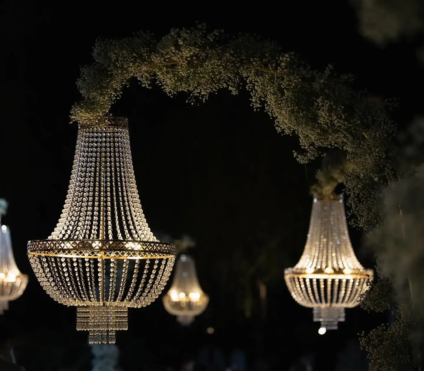 

Outdoor Wedding Luxury Decoration Chandelier, Home Party Event Stage Ceiling Crystal Hanging Centerpieces Props Decoration