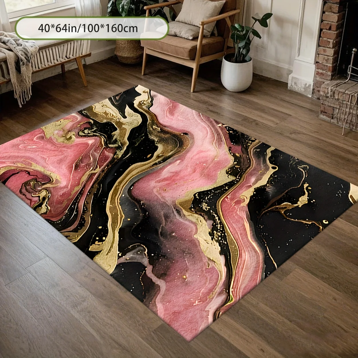 Tapis de sol imprimé motif mar - Printed Rug Abstract avis et prix