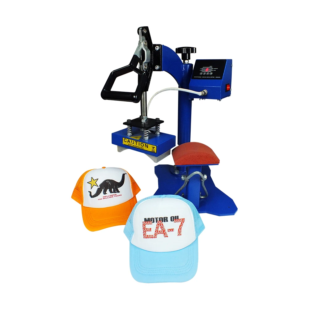 heatpress hat cap printing thermal transfer swing away hat/cap heat press machine for hatcap hats and caps