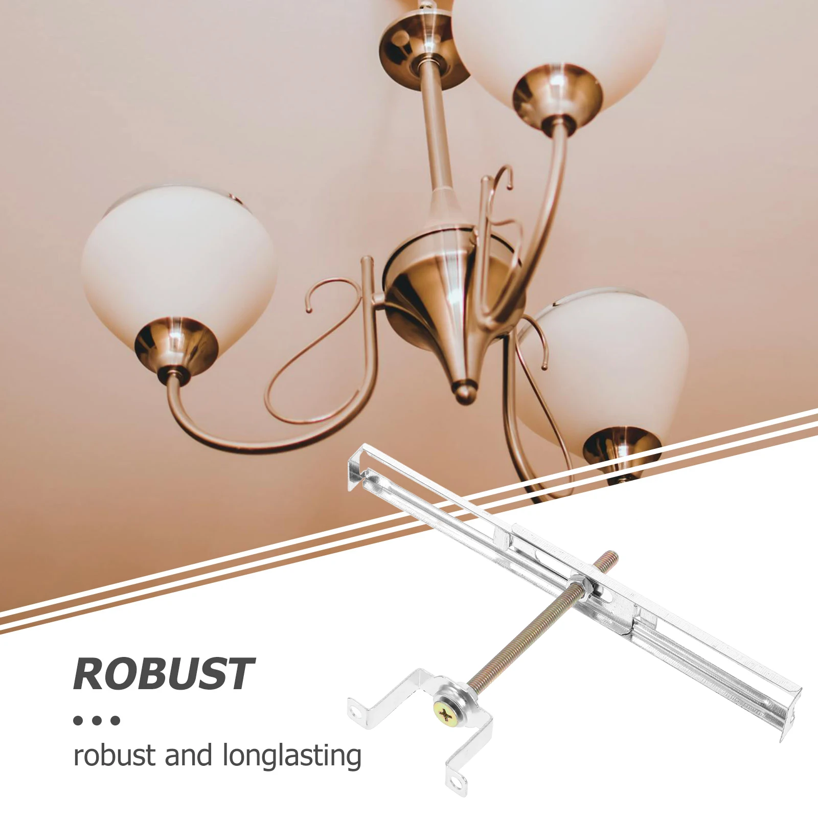 

1pcs Mounting Bracket For Linear Light Fixture Durable Ceiling Fan Installation Plate Adjustable Angle Light Fitting Office Led