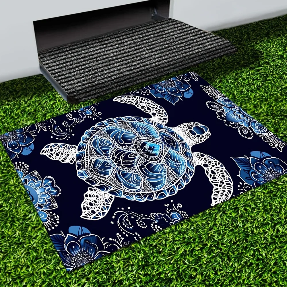 VIKAMA 2026 جديد السلاحف الكرتون البساط مقاوم للماء في الهواء الطلق التخييم سجادة للرحلات عدم الانزلاق آلة قابل للغسل غرفة المعيشة ديكور غرفة نوم