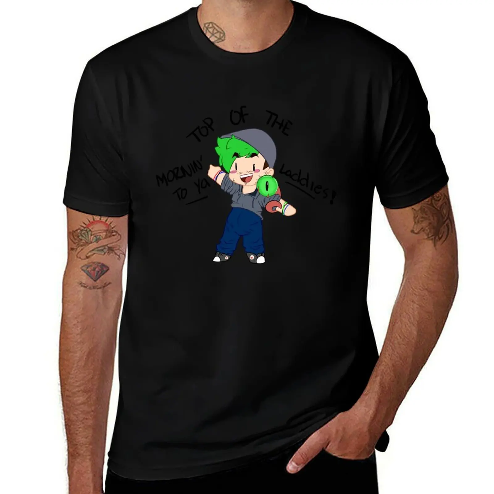 

shirt - casual T-Shirt man funny t Ya To Top t Of Laddies! tshirt The for cotton man Mornin' shirts man Jacksepticeye